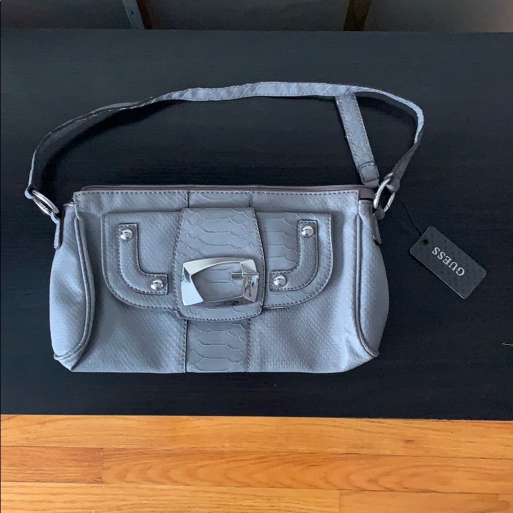 Grey guess purse